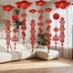 thumbnail image 2 of Adorno colgante de techo con borlas de fieltro rojo para decoración del Año Nuevo Lunar chino Pez, 2 of 9