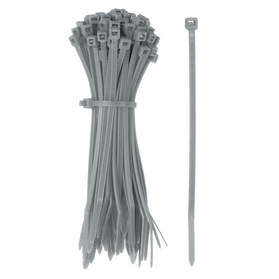 Zip Ties Plastic Cable Ties, Self-Locking Wire Zip Tie 4 Inch - (1000 Pack, Dark Grey)