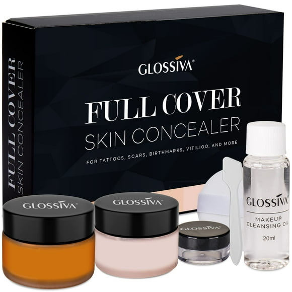 Corrector de tatuajes Glossiva Waterproof 2x30 ml para manchas oscuras
