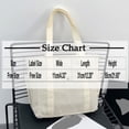 thumbnail image 3 of Wowcloth Women's Casual Large Capacity Tote Canvas Bag with Lining, Versatile Bohemian Style for Commute, Work and Outing in Spring and Summer, 3 of 9
