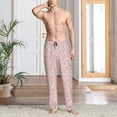 thumbnail image 2 of Naloa Floral Retro Style Pajama Pants Men, PJ Bottoms, Sleep & Lounge Pants-Large, 2 of 6