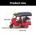 thumbnail image 3 of Thai Tricycle Model Simulated Toy Alloy Tricycles Model for Kids and Collectors in Bright Color with Alloy Construction Red, 3 of 4