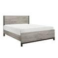 thumbnail image 3 of Modern Sleek Design 1pc Eastern King Size Bed Light Gray Premium Melamine Board Panel Bedroom Furniture, 3 of 4