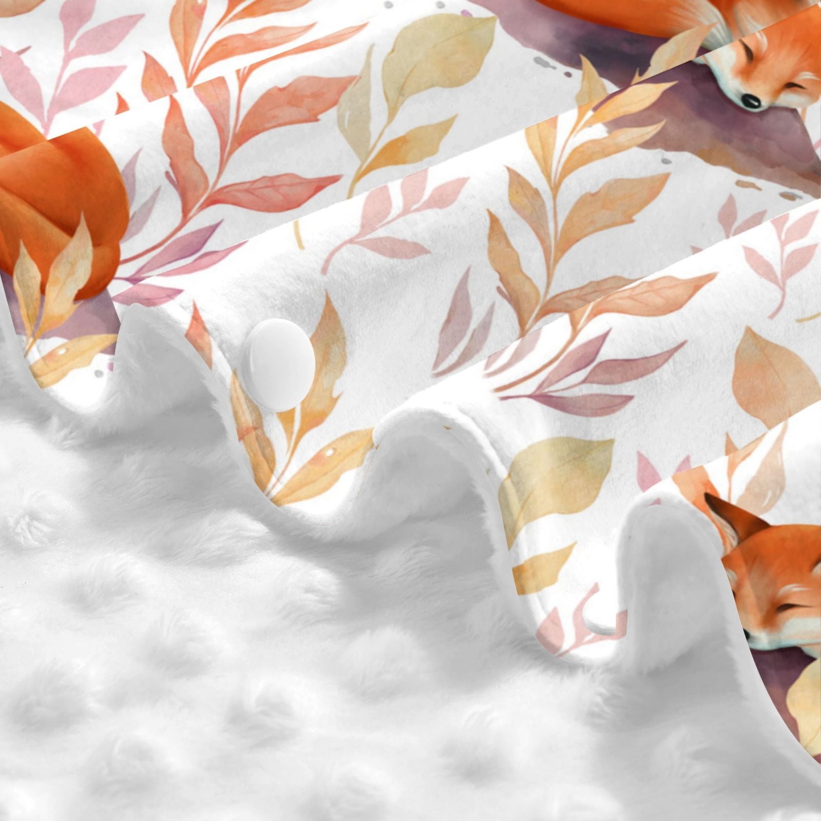 Car Seat Cover Baby - Cute Sleepy Fox Breathable Infant Car Seat Cover for Baby Carseat, Lightweight Comfort Baby Essentials Must Haves Newborn Stuff for Girl Boy