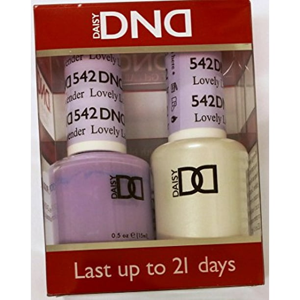 DND Nail Polish Gel & Matching Lacquer Set (542 Lovely Lavender