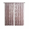 thumbnail image 4 of Mainstays Velvet Sheer Damask Burnout Single Curtain Panel, 4 of 5