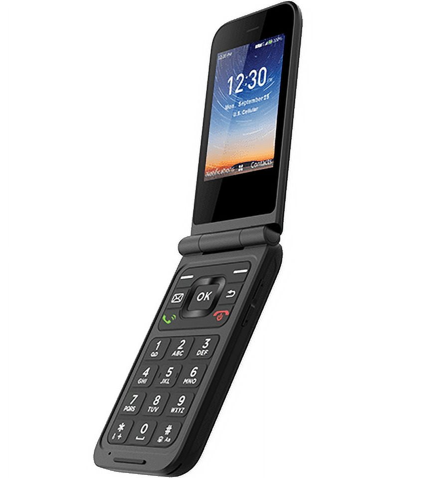 UScellular Hot Pepper Fresno 4G, Black Prepaid Basic Phone