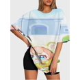 thumbnail image 3 of T-shirt short sleeve round neck summer casual loose JW1793, 3 of 5