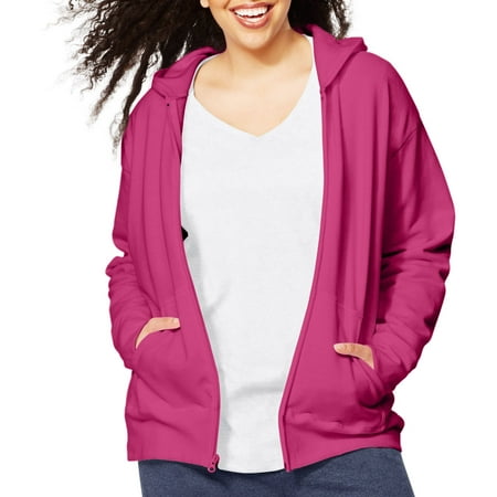 Tgp Plus Air Jacket - Just My Size Women's Plus Size Fleece Zip Hood Jacket