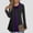 Purple#1, variant on Fesfesfes Women's Tunic Tops Trendy Fall Casual Fake Two-Piece Decorative Color-Block Cowl Neck Blouses Ideal for Casual Outdoor Clothes(Green#1,3XL)