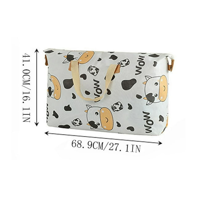 EGNMCR Organisateurs de Placard et Rangement, Malles et Sacs de Rangement Grande Capacité avec Poignée, Sac de Rangement Pliable pour Couette Couverture Receive ba