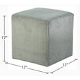 thumbnail image 3 of Meridian Furniture Roy Grey Ottoman/Stool, 3 of 8