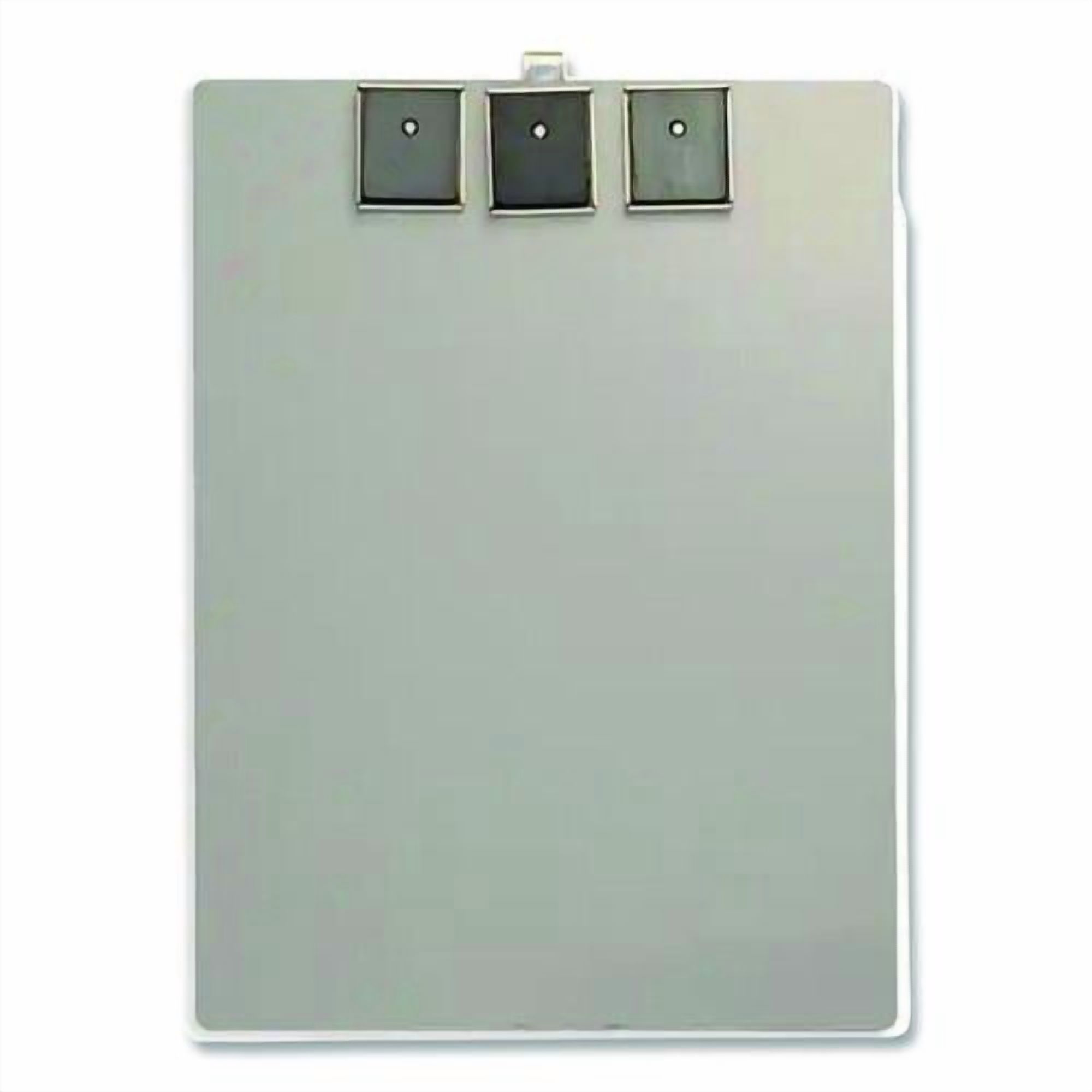 Officemate Aluminum Magnetic Clipboard, 1.5" Clip Capacity, Holds 8 x 11 Sheets, Gray | Bundle of 5