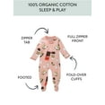 thumbnail image 2 of Honest Baby Clothing Organic Cotton Boy or Girl Long Sleeve Sleep N Play, Newborn to 9 Months, 2 of 6