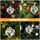 thumbnail image 4 of 10 adornos transparentes en forma de corazón para árbol de Navidad, corazones de plástico rellenables para manualidades, bolas colgantes transparentes para decoración navideña., 4 of 8