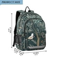 thumbnail image 2 of FORMRS Unisex School Backpack 17" Student Travel Bag with Laptop Compartment, Floral Forest Scene, 2 of 7