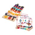 thumbnail image 1 of Bead Maze Juguete de juguete Beeds Roller Animales de juguete Regalo para niños Niños Niños Habilidades sensoriales Círculo Educativo Roller colorido tablero, 1 of 8