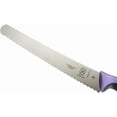 thumbnail image 3 of Mercer Culinary Millennia 10" Steel Wavy Edge Bread Knife, Purple Handle, 3 of 8