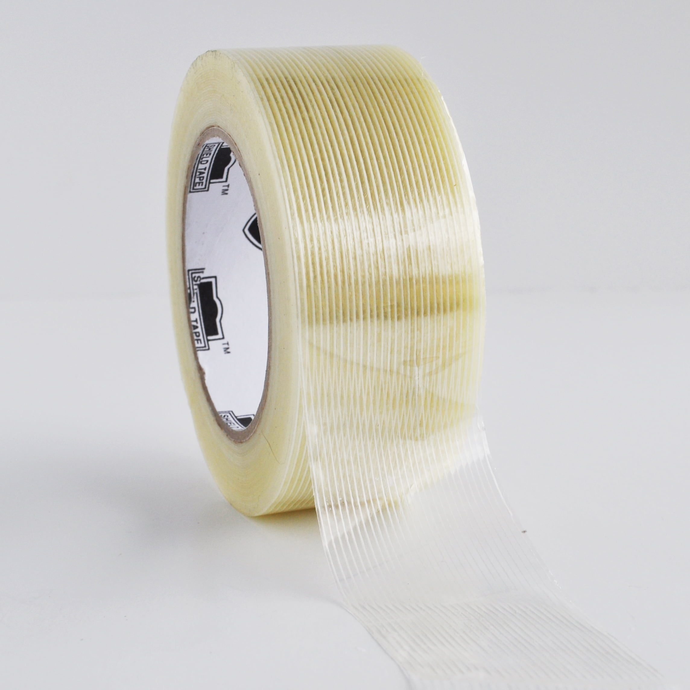 24 Rolls 2" x 60 YDS Fiberglass Reinforced Filament Strapping Packing Tape Clear 