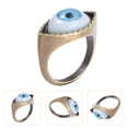 thumbnail image 5 of Anillo de aleación con diseño de ojo exagerado, anillo vintage estilo punk, joyería para el dedo, azul, 5 of 5
