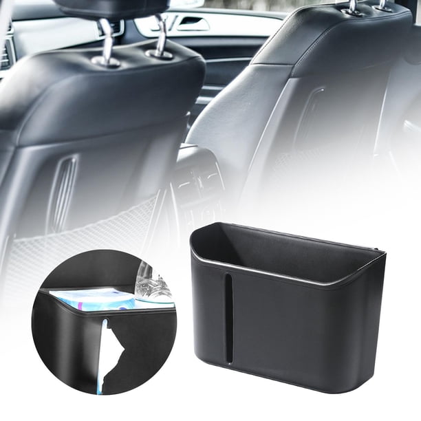 Caja de almacenamiento del respaldo del asiento,Caja de almacenamiento para respaldo de asiento,contenedor de basura para coche colgante,Cubo de basura Organizador del asiento trasero Bolsa