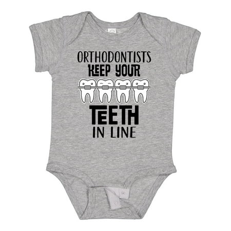 

Inktastic Funny Orthodontist Dental Quote Boys or Girls Baby Bodysuit