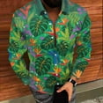 thumbnail image 3 of PNTUTB Men's Hawaiian Fashion Printed Vacation Blouses Collared Long Sleeve Button Down Casual Comfortable Shirts, 3 of 6