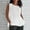 White, variant on pstuiky Womens Tank Top, Women Summer Fashion Pleated Sleeveless Blouse Round Neck Loose Fit Imitation Cotton Linen Top Casual Comfortable Shirt for Women Army Green L