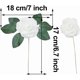 thumbnail image 2 of 50pcs Artificial Rose Flowers with 6 Leaves for DIY Bouquets, Wedding Party, Baby Shower, Home Decor, 2 of 5