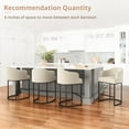 thumbnail image 6 of Dycanpo Counter Height Bar Stools with Back Sets of 3 Modern Counter Stools for Home Kitchen, Line, 6 of 7