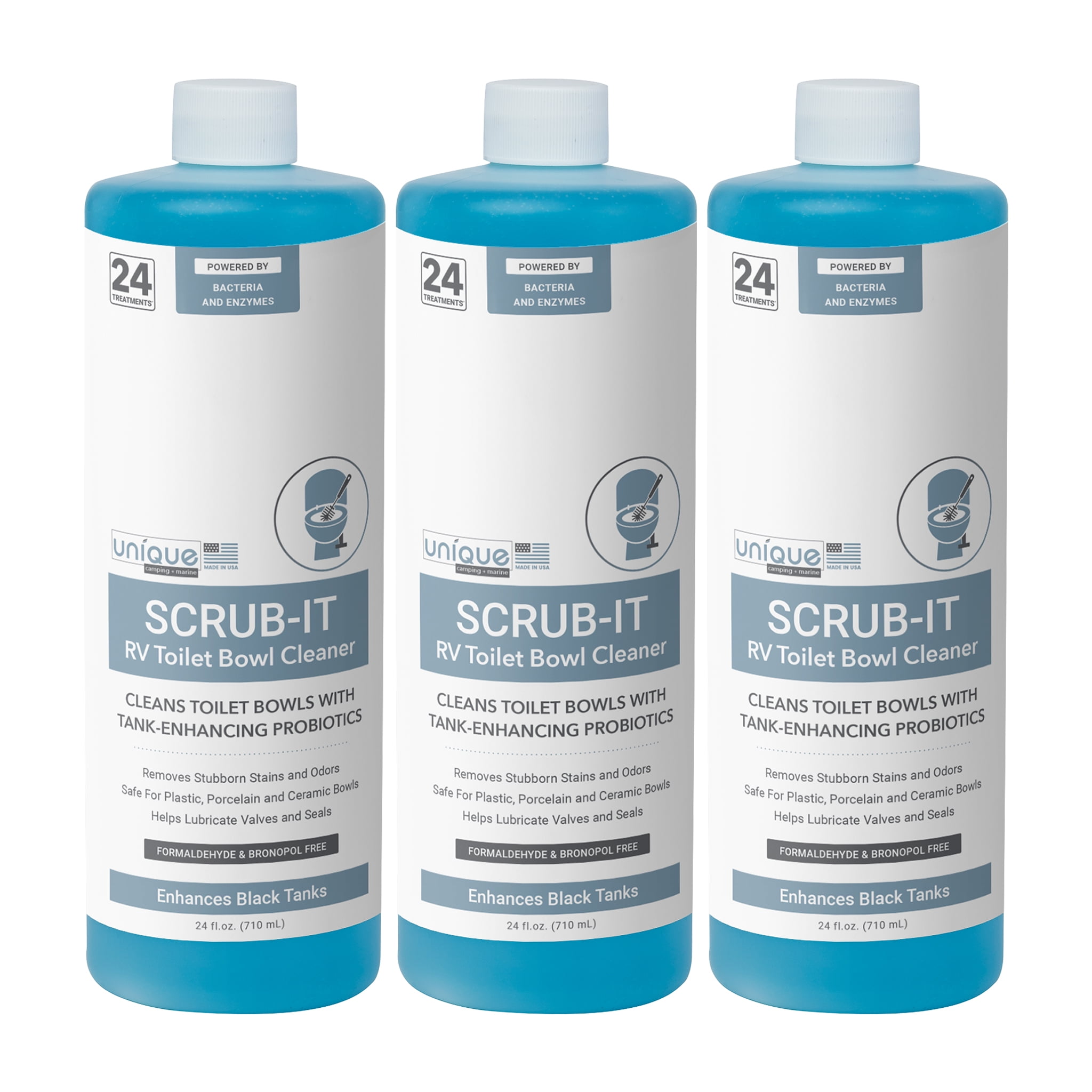 Unique ScrubIt Enzyme RV Toilet Bowl Cleaner Liquid, SquirtTop