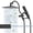 Oil Rubbed Bronze-Square 8'', variant on Square 8'' Chrome Metal Shower Head with Handheld Wand
