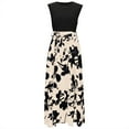 thumbnail image 3 of WILLBEST Vestidos De Lino Para Mujer Vestidos De Verano Para Mujer 2025 Vestido Largo Cruzado De Manga Corta Con Estampado Floral Vestido De Línea A Con Volantes Y Retazos, 3 of 3