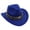 Blue, variant on YIWULA Cowboy Hat for Boys Girls Western Felt Fedora Hat for Kids(Blue,One Size)