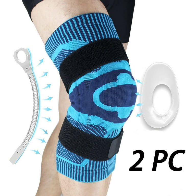 Knee Brace Support Compression Knee Sleeve with Patella Gel Pads & Side  Stabilizers for Meniscus Tear Arthritis Joint Pain Relie 