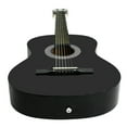 38" Full Size Adult Acoustic Guitar GIGBAG STRAP TUNER Beginner BLACK