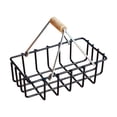thumbnail image 3 of Cesta de almacenamiento de aleación en miniatura, modelo de simulación, juguetes, casa de muñecas, cesta de con asas para cocina y baño, , negro, 3 of 9