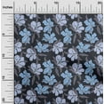 thumbnail image 2 of oneOone Rayon Navy Blue Fabric Florals Sewing Material Print Fabric By The Yard 56 Inch Wide, 2 of 5