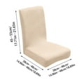 thumbnail image 3 of HongHeng Jacquard Chair Covers for Dining Room 1 Pack, Waffle Pattern Stretch Dining Chair Cover, Washable Spandex Kitchen Parsons Chair Slipcovers, Chair Covers for Home or Party, 3 of 5