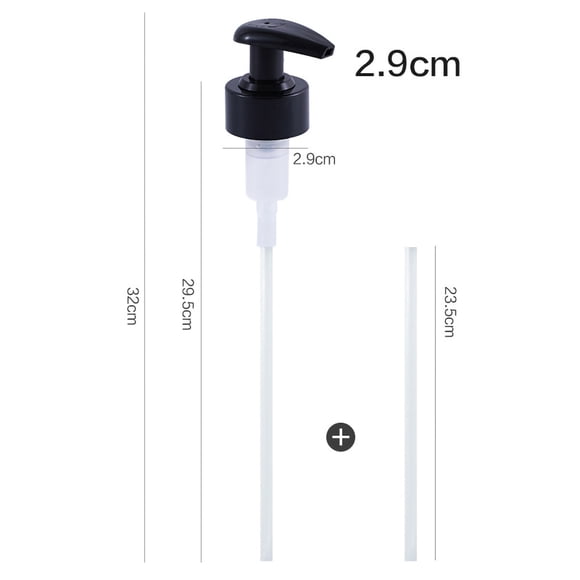 Gallon Pump Dispenser Condiment Bottle Pump Dispenser Plastic Kitchen Supplies For HouseholdBlack Caliber 2.9cm / 1.1in