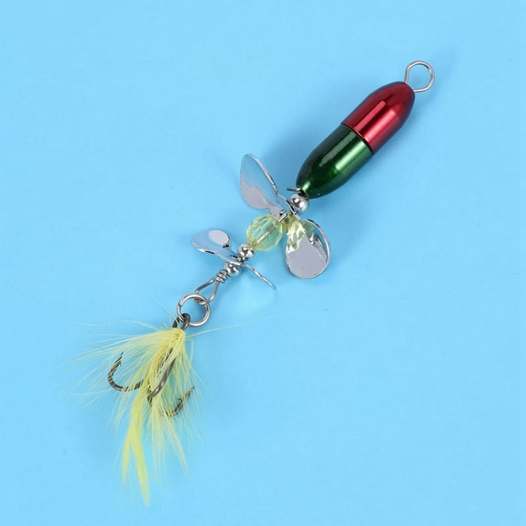 5X Long Casting Spinner Bait Fishing Lure Double Tail Propeller Trout Carp  Catfish Artificial Ice 10G 