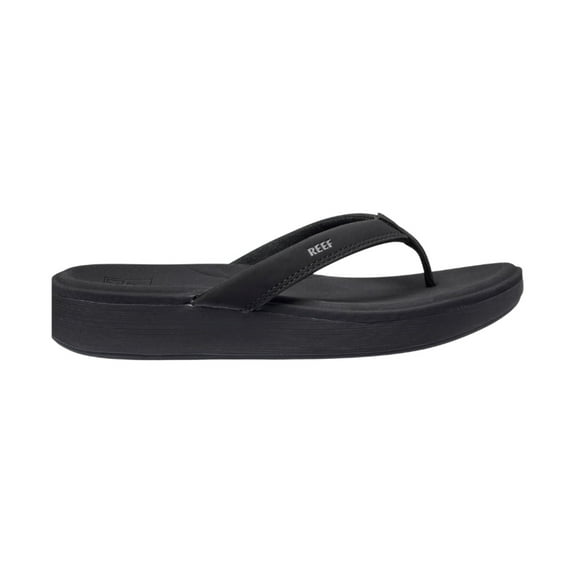 REEF Cushion Cloud Women's Flip Flop Black - Super Soft Molded Footbed, Enhanced Arch Support, Lightweight Water-Friendly Sandals