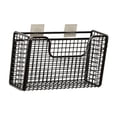 thumbnail image 4 of Organizador de puertas de armario de cocina, cestas colgantes para puertas de armario, acero al carbono estable Negro L, 4 of 7