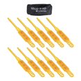 thumbnail image 2 of 10x Cadenas genéricas para neumáticos Cadenas para nieve Diseño hueco Tracción de emergencia en frío Amarillo, 2 of 8