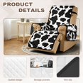 thumbnail image 3 of TSOVTHRID Classic Milk Cow Print Recliner Cover Non-Slip Reclining Covers with Pocket Stay in Place Recliner Chair Covers with Elastic Strap Washable Furniture Protector for Pets, 3 of 7