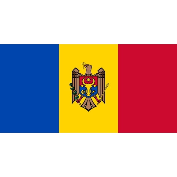 Moldova Flag Decal Sticker - 6 inches wide