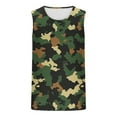 thumbnail image 4 of VBTAPA Mens Cotton Tank Tops Cotton Sleeveless Muscle Gym T Shirts Crew Neck Camouflage Tee Tops Limited Time Sales of The Day Multicolor#17 L, 4 of 5