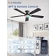 thumbnail image 3 of Ventilador de Techo ZMISHIBO 52" Luz RGB Regulable 20W Control por App, 3 of 9