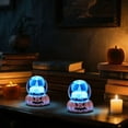 thumbnail image 4 of Crystal Ball with Pumpkin Stand, Halloween Witch Skeleton Ghost Glass Ball Decor Night Light for Office Home Decor Halloween Gifts, 4 of 5