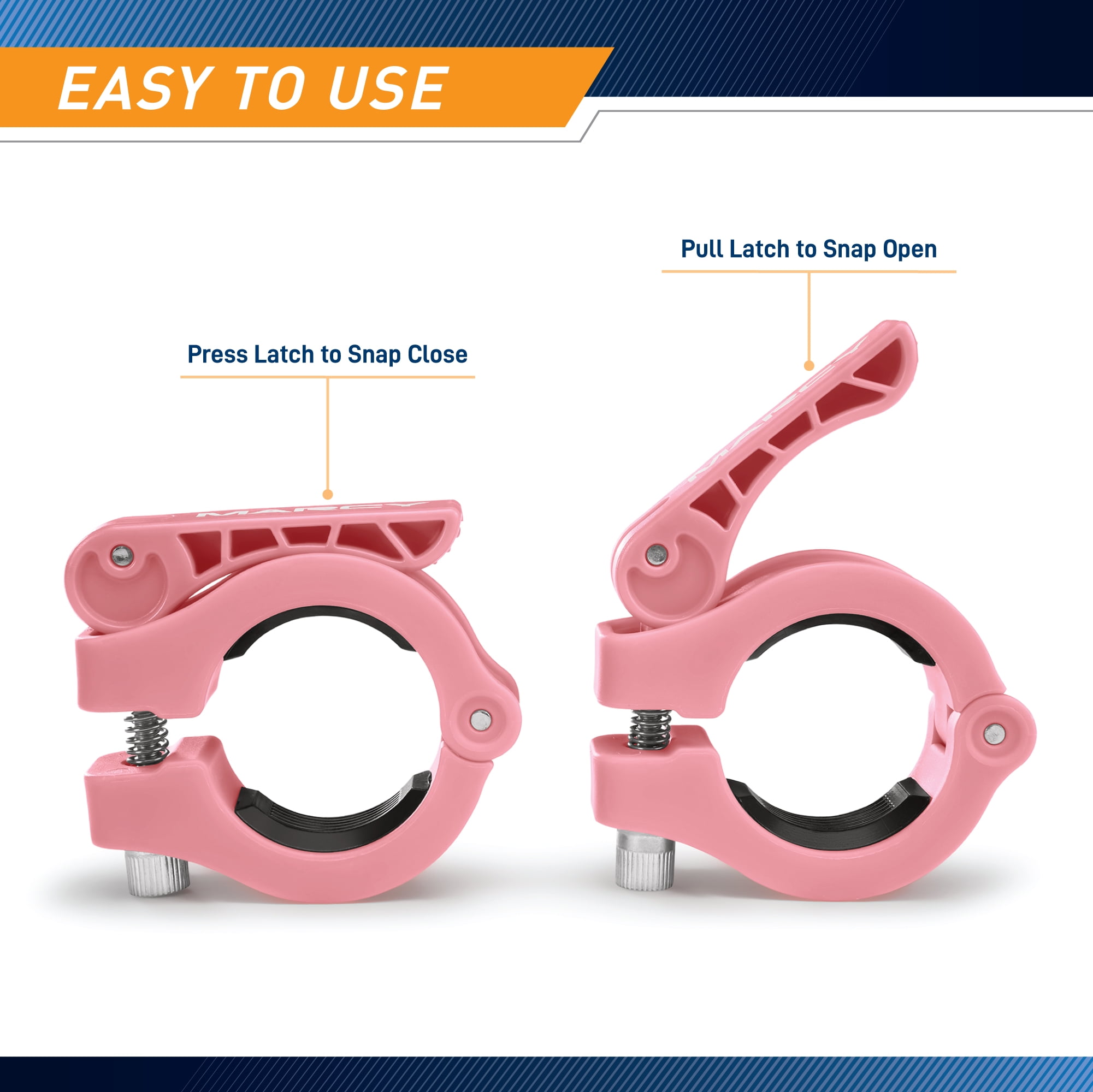 Marcy Olympic Barbell Lock Collar Pair - OBC-10PK
